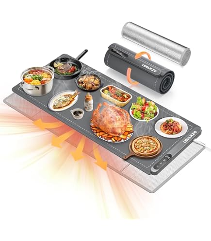 Amazon.com: Laudlife Electric Warming Mat for Food, Roll-Up